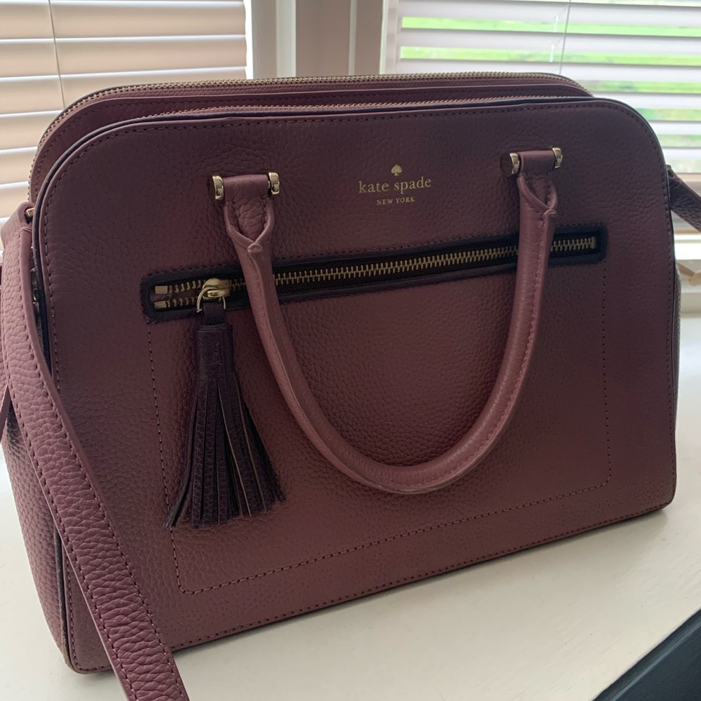 Purple Kate Spade medium sized shoulder bag